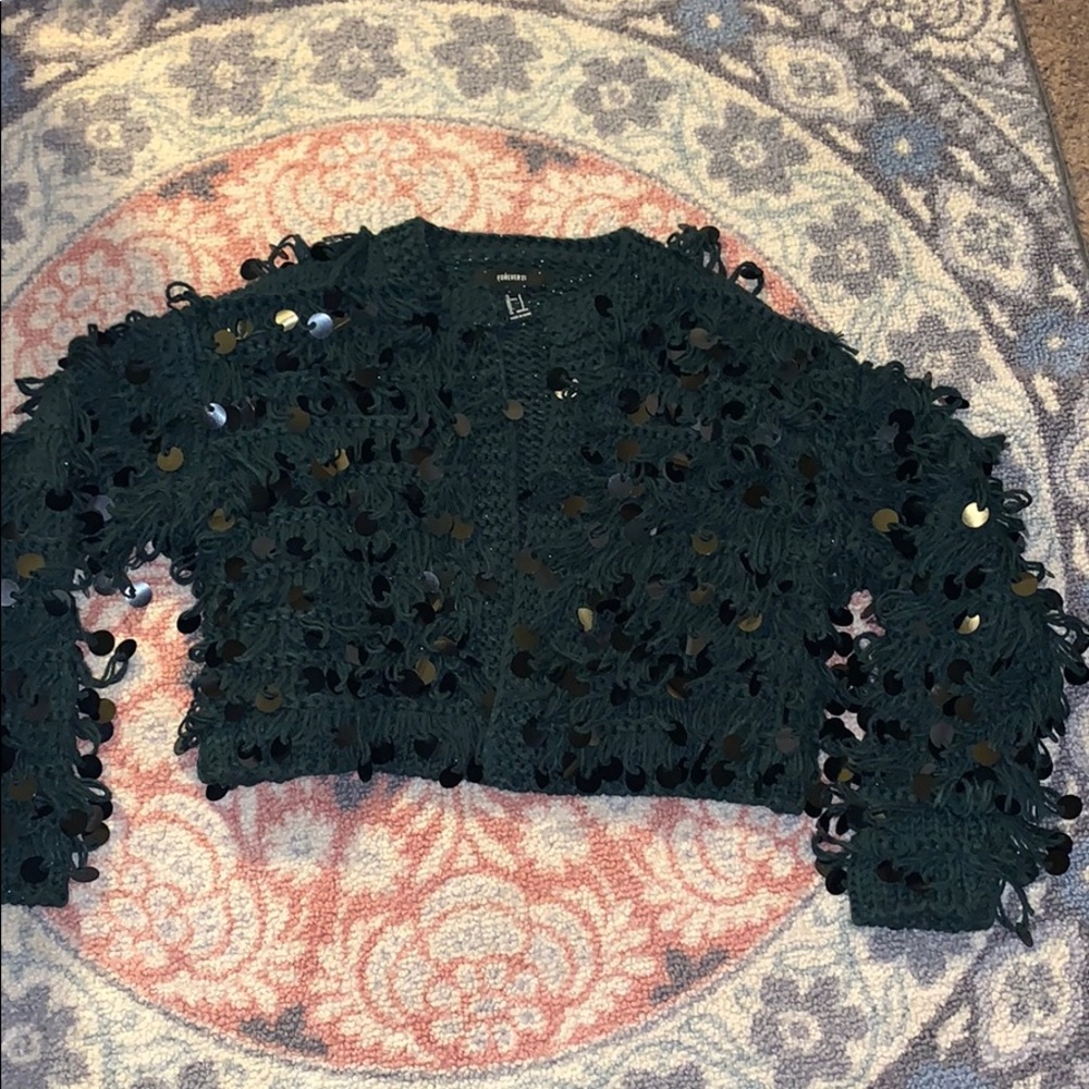 Jumbo sequin jacket